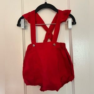 JACADI NWT linen onesie/overalls